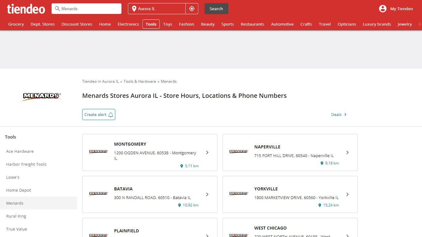 Menards Stores in Aurora IL | Store Hours & Locations